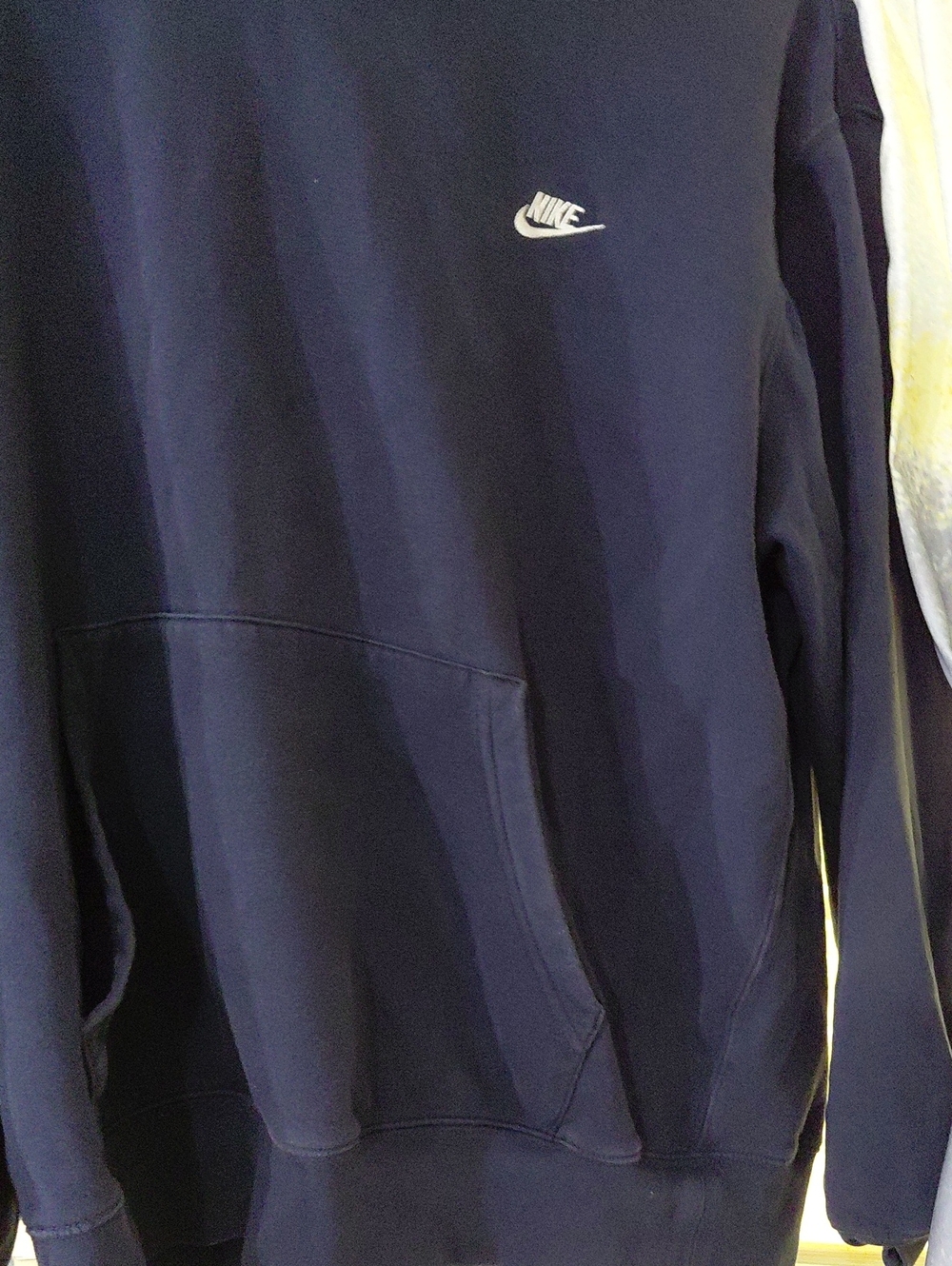 Nike Navy Performance Crewneck Sweatshirt/ Hoodie  with White Swoosh XL Size